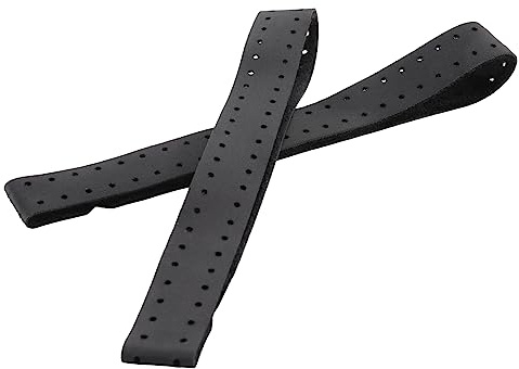 CAIONPLE 2 Stück Verstellbares und Atmungsaktives Ersatzarmband mit Weichem Armband für Herzfrequenzmesser - (Schwarz)