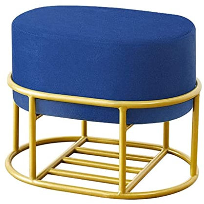 UYHBCNQD Couch Hocker Moderne Fußstütze aus Samt, höhenverstellbar, mit Fußstütze aus Eisen, abnehmbar, waschbar, für das Wohnzimmer Leicht zu bewegen