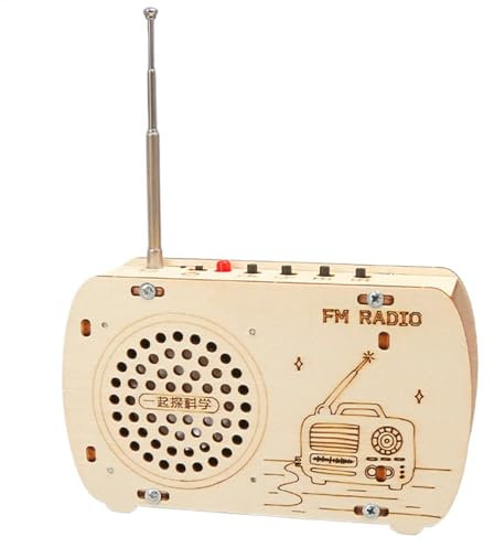 Bausatz Für Ein Radio – Praktischer Radiobausatz Für Anfänger, Lernen Sie, Ein Radio Zu Bauen | Elektronisches Lernset Für Holzradios, Radioprojekt Für Kinder Und Jugendliche, Pädagogischer Radioschal