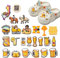 Sixfolo Schuhanstecker für Clogs 24 Stück Schuh Charms für Männer Frauen Cartoon PVC Schuh Dekoration Lustige schuhanhänger für Erwachsene Kinder