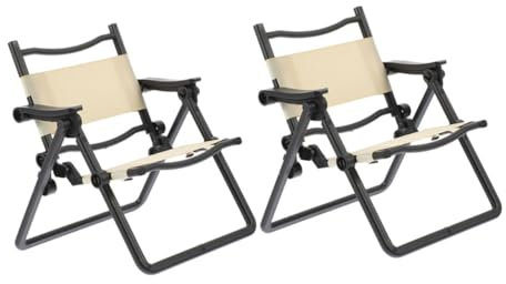 PERSELOSO 2stücke Miniatur Strandstuhl Modell Für Puppenhäuser Faltbarer Mini Möbel Für Kreative Spielwelten Farbenfroh Und Charmant Für Miniatur-landschaften