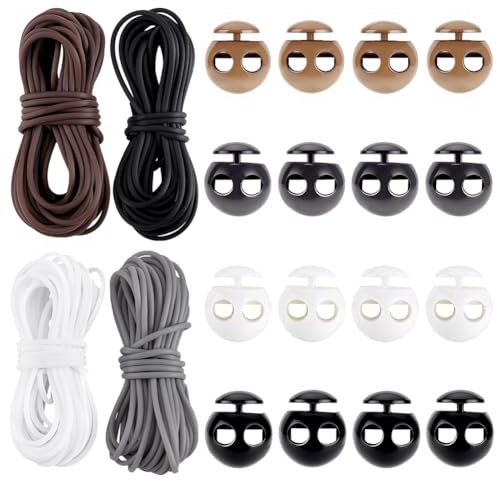 PH PandaHall 20m Stichhalter Barber Cord PVC Strickschnur Für Friseure Mit 24 Stück 5.5mm Lochschlössern Maschenmarkierern Zum Häkeln Und Stricken