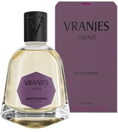 Vranjes Firenze Nottetempo Eau de Parfum Unisex – Luxury Italian Niche Perfume – Dark Cherry, Rum, Cocoa, Vanilla & Oakwood – Long Lasting Amber Fruity Woody Fragrance for Men and Women
