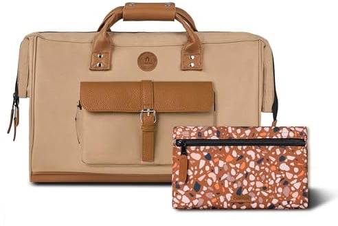 CABAIA - Reisetasche Duffle Adventurer 36L - Handgepäck 45x30x29 cm - Wasserabweisend & Vegan - 2 Taschen - Schuhfach - Weekender & Sporttasche für Damen & Herren