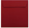 Paper24 25 quadratische Briefumschläge 155x155 mm, haftklebend, 120 g/qm, für Hochzeitskarten im Format 148x148 mm in der Farbe Bordeaux