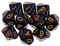 Sharplace 10 Stück DND Würfel für Rollenspiele, Polyedrische Würfel Dungeon and Dragons, Tischspielwürfel, 16 mm Acrylwürfel Puzzle Brettspielwürfel für Pathfinder DND RPG MTG D&D D10, Rot Blau