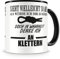 Samunshi® Ich denke an Klettern Tasse Kaffeetasse Teetasse Kaffeepott Kaffeebecher Becher H:95mm/D:82mm schwarz