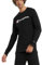 Champion Herren Langarm, Standard-Passform, Script & C, Erhältlich in Regular und Big & Tall T-Shirt, Schwarz – klassisches Schrift-Logo, L