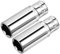 sourcing map 2pcs Douille 6 Pans 1/4 pouce 13mm Cr-V profonde