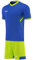 OMKA 6er Herren Trikotsatz Trikotset 2-teilig Fußball Handball Rugby Volleyball (Jersey + Shorts), Größe:L, Farbe:Blau
