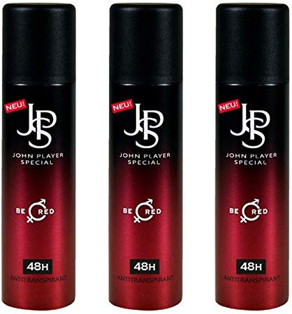 John Player Special BE RED Antitranspirant Deodorant 3 x 150 ml