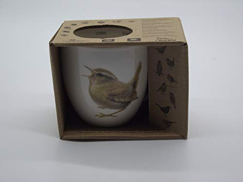 Tasse mit Vogelmotiv aus Porzellan