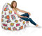 Italpouf Sitzsack XXL, Indoor, Große Sitzsack Sessel für Kinder und Erwachsene, Riesensitzsack, EPS Perlen Füllung, Abnehmbarer Bezug, Maschinenwaschbar, Zertifiziert, Eulen