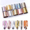 Mwoot 10 rotoli Adesivi per Unghie Stickers, Colore argento oro rosa Nail Art Trasferimento Adesivo Decalcomanie Nail Foil Transfer Stickers Decorazione Fai da Te Arte Unghie