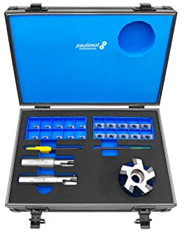 PAULIMOT Messerkopf-Schaftfräser-Set + 20 x Ersatz-Schneidplatte