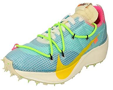 Nike Damen Vapor Street/Off White Laufschuhe Cd8178 Sneaker Schuhe, Blau/Gelb-Rosa, 36.5 EU