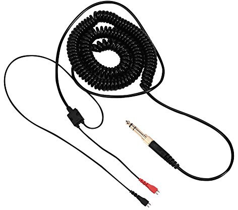 Socobeta Cable de Bobina de Resorte de Repuesto Cable En Espiral para Auriculares Hd25 / 560/540/480/430 Auriculares Resorte de Espiral de Repuesto Alargador Cable Auriculares