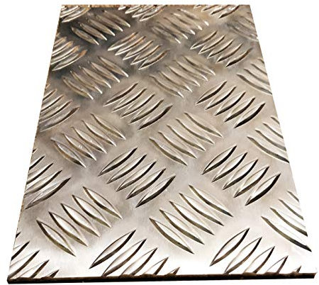 Aluminium Tread plate 3mm Base - (250 x 150 x 3mm) & Multiple Size's Grip sheet/Anti slip/Safety flooring/Vehicle flooring/Durbar/Blanks/Cover plates/5Bar/5-Bar