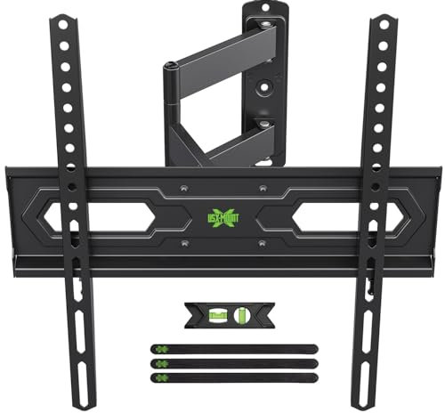 USX-MOUNT TV Wandhalterung Schwenkbar für 26-55 Zoll Fernseher bis zu 36 kg, Wandhalterung Fernseher Max VESA 400x400 mm, Neigbare Ausfahren TV Halterung, XMM020