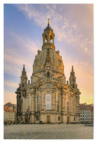 artboxONE Poster 30x20 cm Reise Frauenkirche in Dresden - Bild Dresden barock barockbau