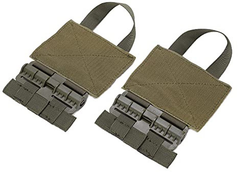 Zhat Quick Release Kummerbund MOLLE Removal Buckle, Quick Release Schnallen Set Zerlegbar Reißfest für JPC 6094 Weste(Grün)