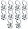 Single Stud Fitting, 10 Stück Single Stud Fitting L-Schiene mit Edelstahl-Rundring Aluminium Keeper Cargo Control für Airline Track Logistic Installation