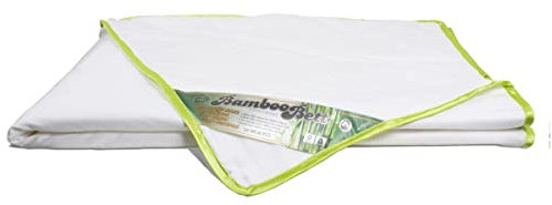 NachtrustOnline Bamboo Bett - Original Sommerbett aus reinem Bambus - Köstlich kühle und frische Bambusbetten - Leichte, geschmeidige, saugfähige, atmungsaktive Sommerbetten - Bambus 200x200 cm