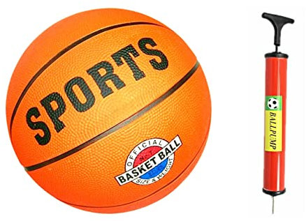 AL-FAHMI BASKETBALL SIZE 7 INDOOR/OUTDOOR GAME ADULT BOYS GIRLS BASKETBALL ONLY/BASKETBALL+PUMP (SIZE 7 BALL WITH PUMP)