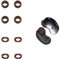 kwmobile Almohadillas de Auriculares Compatibles con Samsung Galaxy Buds Live (Set de 8) – Talles S y L - marrón