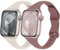 2 Pack Correas para Apple Watch 44mm 45mm Ultra 49mm 42mm 46mm, Correa iWatch 40mm 41mm 38mm Mujer/Hombre, Bracelet Suave Delgada de Silicona para Apple Watch Series 10 9 8 7 6 5 4 3 2 1 SE 2/1