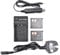 DSTE Lot de 2 batteries Li-ion NP-60 + chargeur de voyage et de voiture compatible avec Casio Exilim Zoom EX-Z19GN EX-Z19LP EX-Z19PK EX-Z9SR EX-FS10 EX-S10 EX-S12 EX-Z21 EX-Z25 EX-Z29 EX-Z90