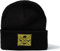 minifan Outdoor Strickmütze Herren & Damen : Waldtiere - Geschenk für Natur-Freund Jäger-Mütze - Beanie Männer Frauen Mütze Wintermütze Wald Natur Klettern Holz Klima Outdoor Wandern (Black)