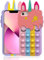 Pop Bubbles Case for iPhone 6/6S/7/8/SE 2020, Cute Lovely Cartoon Unicorn Rainbow Pop Shockproof Silicone Soft Phone Case for Apple iPhone 6/6S/7/8/SE 2020 4.7 inch