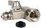 Vanne D'arrêt Adaptateur en T 3/8 X 3/8 X 1/4 pour Raccord d'Eau, Répartiteur en Laiton, Raccord Robinet Tuyau, Idéal pour Raccorder Deux Appareils, Facile à Installer et Durable