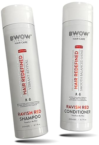 Ravish Red Vegan Hair Care Set: Shampoo & Conditioner, luxuriöse, kräftige Farbe, Vibrancy, Cherry-Scented Artisan Duo für lebendige rote Töne und Rottöne, umweltfreundlich, handgemacht in