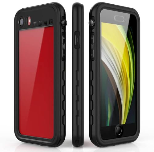 SDTEK Waterproof Case for iPhone SE 2022/2020, 7/8, Heavy Duty Shockproof and Dustproof Protector Cover