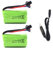 Pinsinholy Pack of 2 7.4 V 500 mAh Rechargeable Lithium-Ion Battery SM-2P for Remote Controlled RC Car Truck RC Boat and Some Ball Blaster