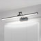 Klighten LED Spiegellampe Bad 60cm, Drehung Spiegellampen Spiegel für bad IP44, Spiegelleuchte Badezimmer 20W 1500 LM, LED Badspiegelleuchten Badezimmerspiegel, Kaltes Weiß 5500K, Schwarz