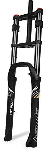 26x4.0 Fatbike-Federgabel, Mountainbike-Luftgabel, BMX, E-Bike, Vorderradgabel, gerade, 1-1/8 Zoll, MTB-Scheibenbremse, Fahrrad, 170 mm Federweg, 2850 g