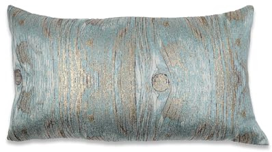 Majestic Giftware PC1005S-2PK, dekorativer Jacquard-Kissenbezug, blaugrün, weich und waschbar, mit Reißverschluss, für Sofa, Schlafzimmer, 30,5 x 50,8 cm, Kissen Nicht im Lieferumfang enthalten, 2