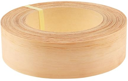 Bande de placage en bois de pin de 5,1 cm x 15,2 m pour réparation d'armoires, restauration de meubles, garniture en bois véritable (pin, 5,1 cm x 15,2 m)
