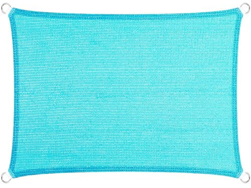 Toldo Parasol Lona Protector Solar 180 x 320 cm, Transpirable, Prueba de Viento, Permeable Al Agua, Red de Sombra a Medida Disponible, para Patio,Jardín,Exteriores, Azul Cielo