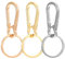 YQQYG 3 PCS Metal Gold Keyring Clip, Rose Gold Silver Car Key Holder Keyring, Key Chain Ring Clips Holder Organizer for Men Women