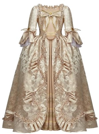 ASTRICOS Rokoko, Barock, Königinnenkleid, Marie Antoinette, Luxus-Renaissance-Kleid, Historisches Theater-Ballkleid (S)