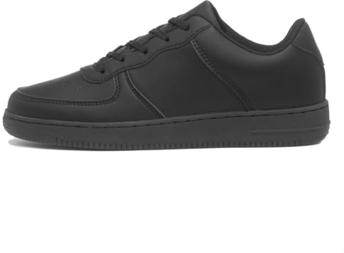 XL Womens Black Lace Up Trainer - Size 8 UK - Black