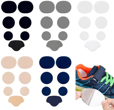 EUYKQNOI Parches para zapatillas deportivas,35 Piezas parches zapatillas deportivas Parches de Reparación de Orificio de Talón Reparación De Daño En El Calzado de Orificio de Zapatilla para Zapatos