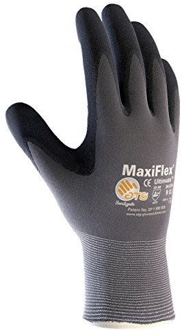 MaxiFlex Ultimate 34-874/XXXL Seamless Knit Nylon/Lycra Glove with Nitrile Coated Micro-Foam Grip on Palm and Fingers by MaxiFlex Ultimate