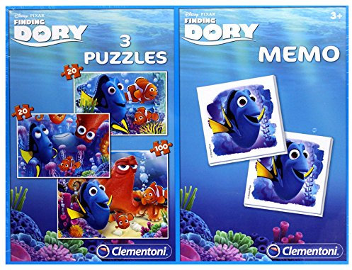 CLEMENTONI 3w1 Memo Gdzie jest Dory [PUZZLE]