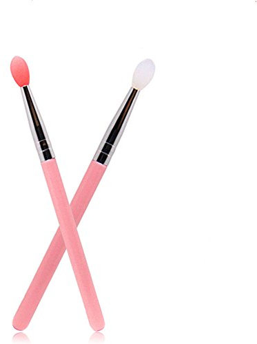Silicone Lip Brush Makeup Eyebrow Lip Brushes Cosmetic Makeup Brush Set Silicone Brushes (2pcs lip brush)