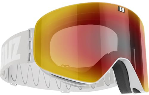 BLIZ PROTECTIVE SPORTS GEAR Herren Schneebrille Flow White/Grey (+Bonus Lens)